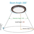 thumbnail image 6 of Youtob Motion Sensor Ceiling Light 15W 1500LM Adjustable 3 Colors Ceiling Light Bronze, 6 of 6