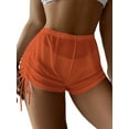 thumbnail image 1 of Faithtur Short Femme, Décontracté Fête Rue Plage Protection Solaire Transparent Taille Haute Ample, 1 of 3
