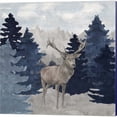 thumbnail image 4 of Great Art Now Blue Cliff Mountains Scene -Bear, Deer, Elk, Moose by Tara Reed 4 Piece Canvas Art Set Each 14"W x 14"H, 4 of 6