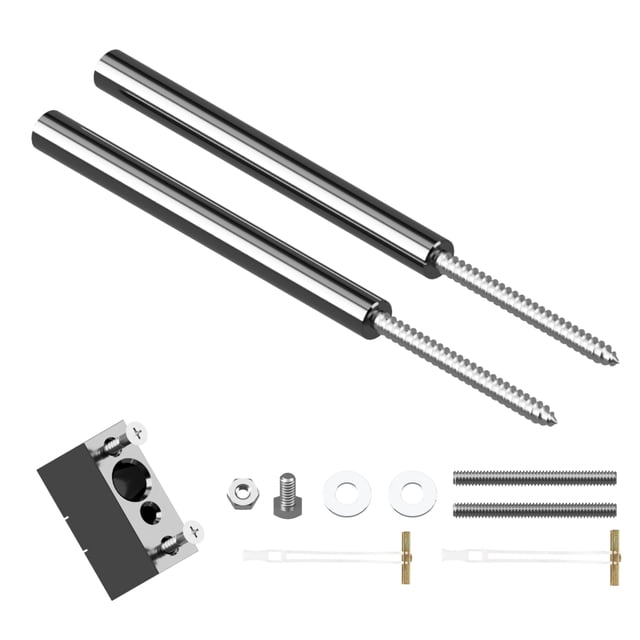 Soporte oculto para repisa flotante AlloyTech de 13 cm, alta resistencia, 2 piezas