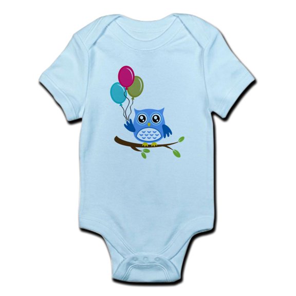 CafePress - Owl Art Infant Bodysuit - Baby Light Bodysuit