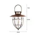 thumbnail image 3 of Pompotops Solar Powered Ground Lights, Solar Lanterns Outdoor Hanging Metal Vintage Lantern Warm White Solar Lights Lamp Waterproof Design For Garden Patio Yard Tree Decoration, bronze color, 3 of 7