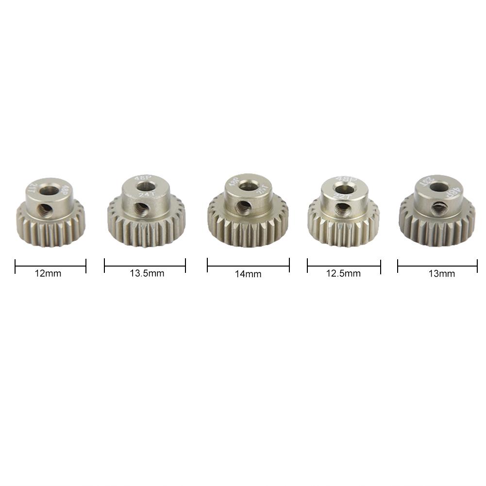 5pcs 48DP 21-25T Motor Pinion Gear Combo for 1//10 RC Model Remote Control Car