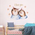 thumbnail image 4 of Wall Sticker Love Cat Paw Wall Decal Wall Mural Sticker for Valentine's Day, 4 of 5