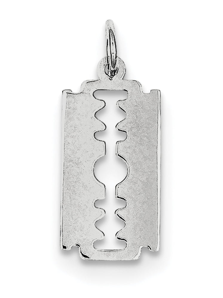 Sterling Silver Rhodium-Plated United States Polished Charm New Pendant