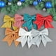thumbnail image 4 of Lazo de Navidad con purpurina para decoración de fiestas, adornos colgantes para árbol de Navidad, joyería de Navidad, lazo dorado y plateado, 20cm, 4 of 4