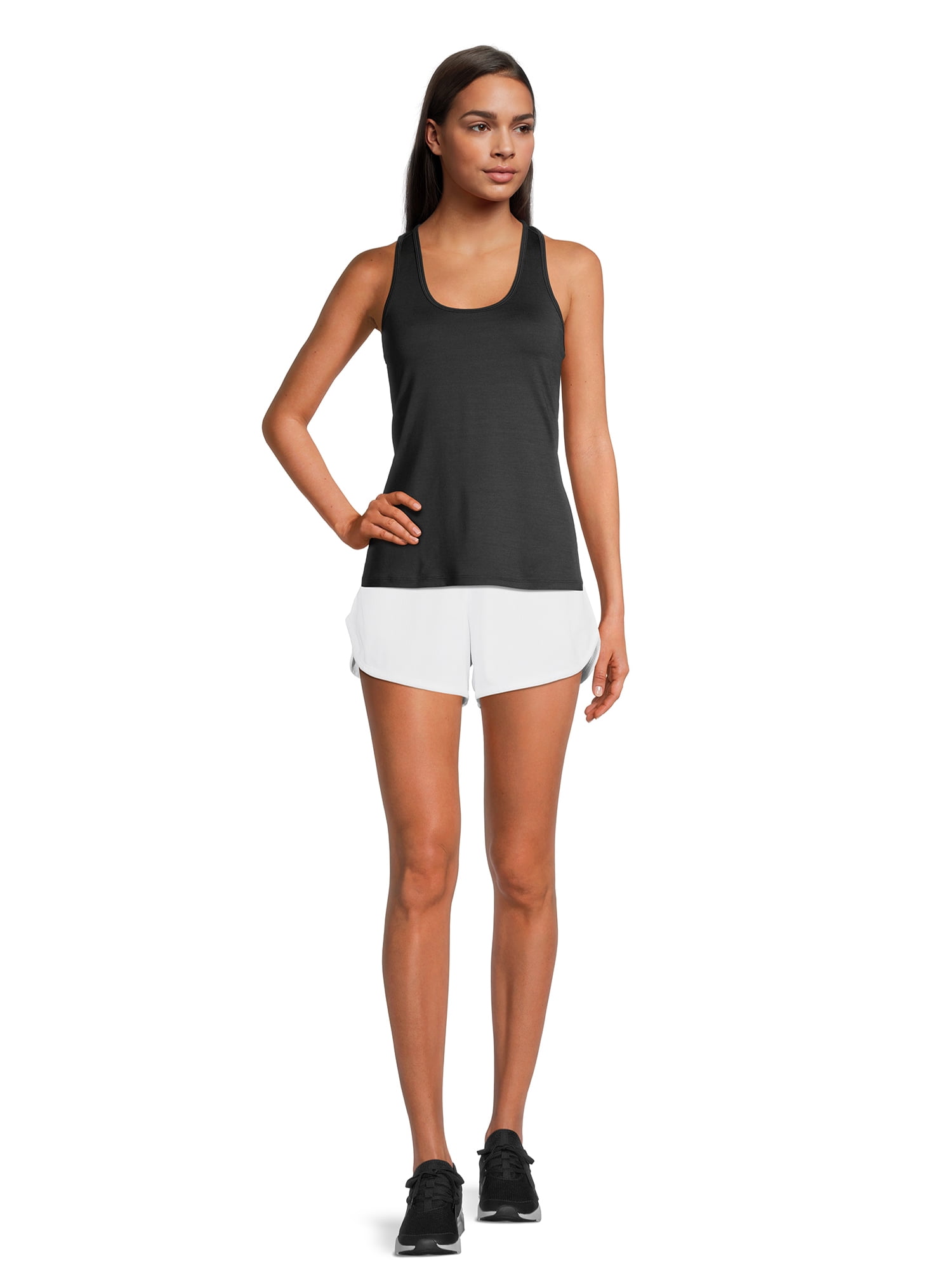 Athletic Works Women's High Rise Pull On Mesh Shorts