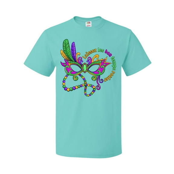 Inktastic Laissez Les Bon Temps Rouler Mardi Gras Mask T-Shirt