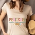 thumbnail image 4 of Profesora T-Shirt, Enseñar Amar Inspirar Spanish Teacher Tee, Pencil Graphic Design, Graphite Heather, Size L, 4 of 6