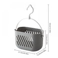 thumbnail image 2 of Plastic Hanging Basket Kitchen Storage Basket,Basket with Detachable hook,Hang it behind a door or on a railing,Over the Cabinet Door, 2 of 7