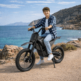 thumbnail image 5 of EVOKUN Q1 Electric Dirt Bike, 4000W Motor, 43.7 MPH with 48V 30Ah Removable Battery, 55-Mile Range, Full Suspension, Hydraulic Brakes, Mountain Off-Road Motorcycle for Teens Adults, 5 of 12