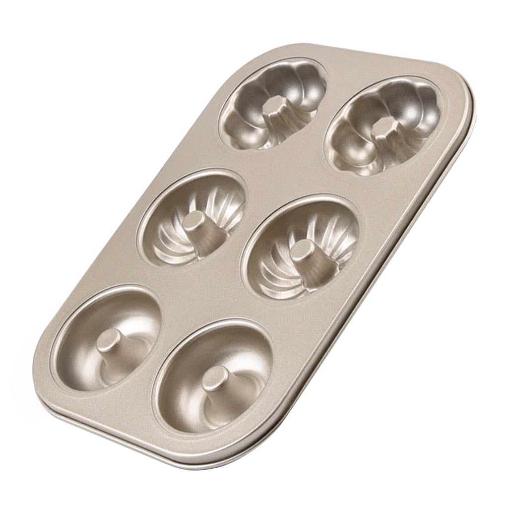 6 Cavity Silicone Doughnut Mold Nonstick Dessert Cake Pan Tray For Baking Pastry 