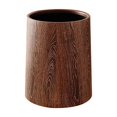 thumbnail image 2 of Gnmfd Wood Grain Trash Bin with Lid Large Capacity Household Trash Can Flip Lid Waste Basket for Bathroom Storage Cabinet Living Room Office Bedroom Kitchen Closet Organizers Storage Christmas Decor, 2 of 8