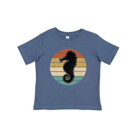 

Inktastic Seahorse Retro Sunset Gift Baby Boy or Baby Girl T-Shirt