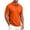 12-Vermilion, variant on Men's Short Sleeve Polo Shirt, Solid Color Collared Button Up Casual Top, Lightweight Breathable T-Shirt for Work Golf Outdoor Daily Wear 12-Vermilion XXXL
