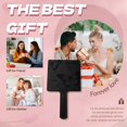 thumbnail image 3 of ACDANC Style1 Hand Mirror - 6.3"×3.5"×0.4" Square Butterfly Print Handle Mirror, 3 of 7
