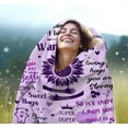 thumbnail image 4 of Inspirational Blanket You are Awesome Positive Thoughts Throw Blanket Get Well Soon Gifts for Women Men 50"X40", 4 of 5