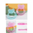 thumbnail image 4 of Mordedor de silicona Teethe-eez con cerdas, incluye estuche higiénico, color rosa, 4 of 5