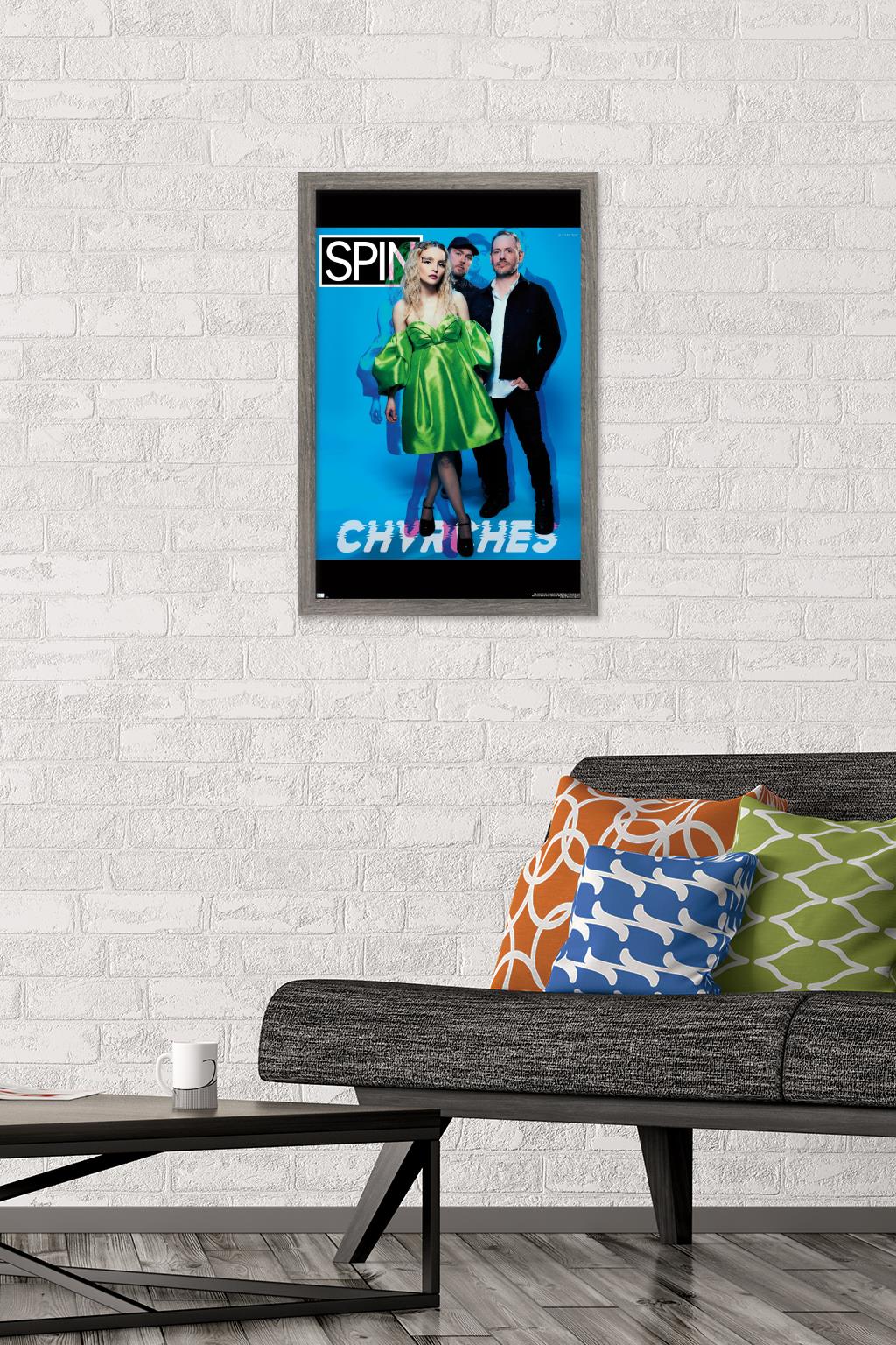 SPIN Magazine - CHVRCHES 21 Wall Poster, 14.725" x 22.375" Framed