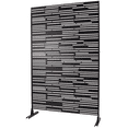 thumbnail image 5 of Tcbosik Outdoor Privacy Screen, 76"H x 48"W Metal Decorative Privacy Fence Divider for Patio, Garden Walkway, Balcony, Black, 5 of 8