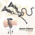 thumbnail image 2 of Correa de reloj de acero inoxidable compatible con Apple Watch 38/40/41/42/44/45 mm, correa de repuesto para iWatch Series 7 6 5 4 3 2 1 SE mujeres y niñas Sailing Electrónica, 2 of 5