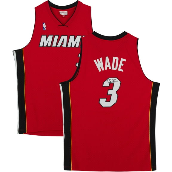 Dwyane Wade Miami Heat Autographed Red Mitchell & Ness 2005-2006 Swingman Jersey - Fanatics Authentic Certified