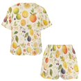 thumbnail image 3 of Various Fruits Print Women'S Pajamas Set Summer Sleepwear Sets 2 Piece Lounge Set, 3 of 7