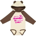 thumbnail image 3 of Inktastic My Grandpa Loves Me with Hearts and Kiss Boys or Girls Long Sleeve Baby Bodysuit, 3 of 5