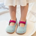 thumbnail image 6 of Toddler Girls Solid Round Toe Princess Dress Shoes, Non Slip Soft Comfort Sole Slip On Casual Footwear for Little Girls Daily Outfits Green 7-8 Years, 6 of 7