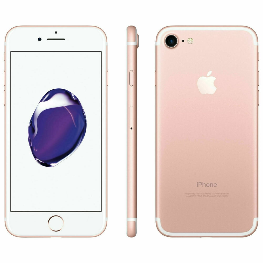 Apple iPhone 7 128GB Rose Gold GSM Unlocked Brand New - Walmart.com