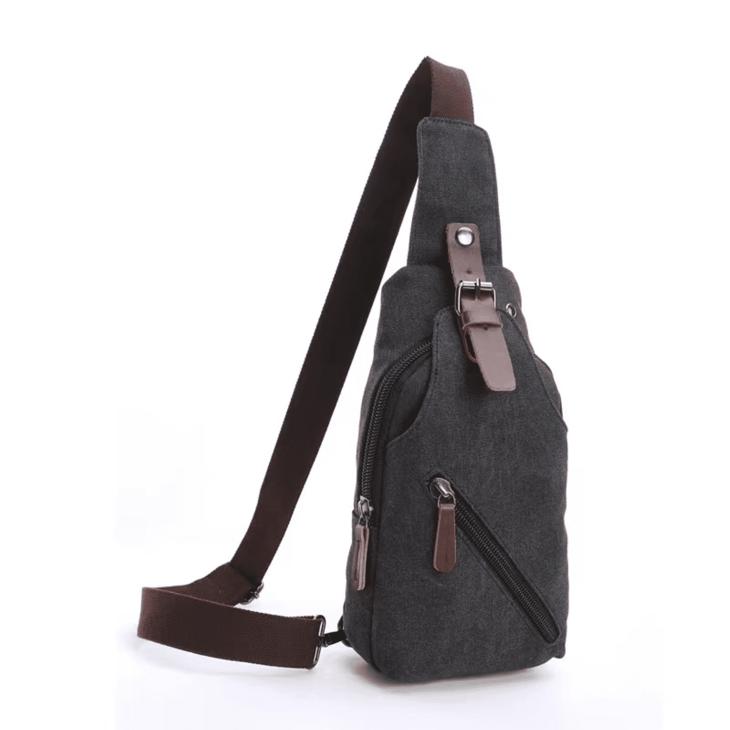 JTC Sling Bag for Men Women Anti Theft Canvas Chest Bag for Travel Hiking