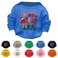 thumbnail image 4 of Otqutp Baby Boys Girls Christmas Lettter Print Sweater Long Sleeve Pullover Warm Knitted Sweatshirt Fall Winter Clothes 1-14 Years(Black,2-3 Years), 4 of 4