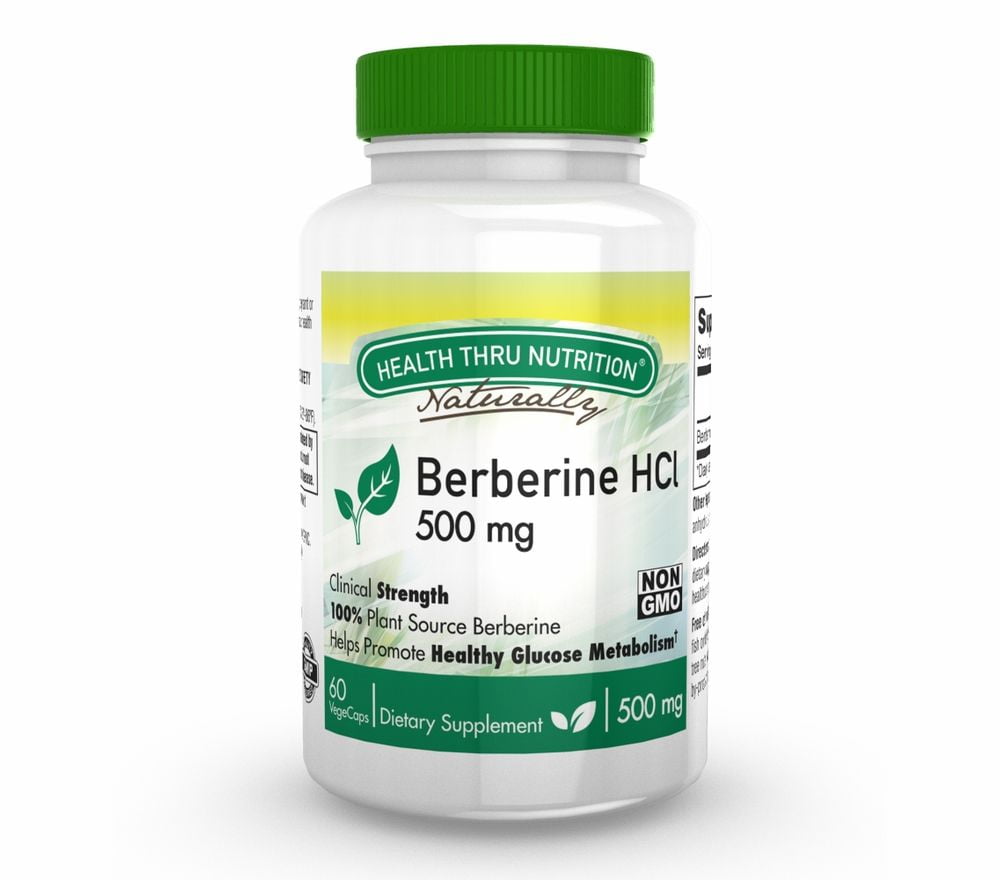 Berberine HCl 500mg (60 Vegecaps) Non-GMO - Walmart.com - Walmart.com