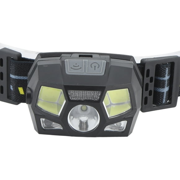 Lámpara de cabeza con sensor de movimiento, lámpara de cabeza con sensor de movimiento, faro LED recargable, faro superbrillante, rendimiento sólido