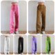 thumbnail image 4 of Pantalones de pierna recta de cintura alta para mujer Pantalones sueltos de moda con bolsillos de co Abanopi Camello/Grande, 4 of 7
