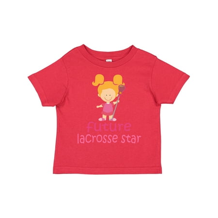 

Inktastic Future Lacrosse Star Girl Gift Toddler Toddler Girl T-Shirt