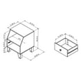 thumbnail image 5 of Furniture of America Clement 1-Drawer End Table, Black, 5 of 5