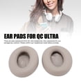 thumbnail image 3 of Protein Leather Replacement Earpads, Comfortable 2pcs Headphones Replacement Ear Pads Soft  for Upgrading White,Grey, 3 of 7