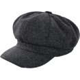 thumbnail image 4 of CoCopeaunts Octagonal Newsboy Cap Casual Vintage Painter Detective British Style Solid Hat Women Autumn Winter Warm Beret Hat, 4 of 7