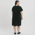 thumbnail image 4 of The Shapes United Women's Adaptive Soft Cotton T-shirt Dress, Black, 4 of 7