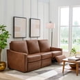thumbnail image 6 of Better Homes & Gardens Allen 77" Powered Reclining Sofa, Cocoa Faux Leather, 6 of 14