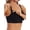 Black, variant on Women'S Front Buckle Breastfeeding Maternity Wireless Supportive Postpartum Bra Root Color XXL