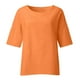 thumbnail image 4 of ICHUANYI ClearanceWomen's Summer Fashion Cropped Sleeves Round Neck Cotton Line Loose Shirt Blouse ICHUANYI WER202308040391, 4 of 7