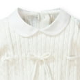 thumbnail image 2 of Hope & Henry Layette Cable Romper with Peter Pan Collar, 2 of 3