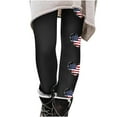 thumbnail image 3 of Nrmvnmi Patriotic High Waist Leggings for Women Fourth of July American Flag Patterned Compression Tights Women USA Flag Mothers Day Gifts For Her, 3 of 5
