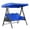 Blue, variant on 3 Seater Universal Patio Swing Canopy Replacement Waterproof Uv-Resistant Adjustable Swing Top Cover For Garden, Patio & Outdoor Swing (Only Canopy, No Seat Cover)(Navy-191X120X20Cm)