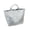 Silver, variant on Soft Glossy PVC Tote Bag for Women, White, Lightweight Large Handbag for Daily Shopping Commute