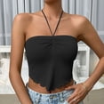 thumbnail image 5 of Giftesty Womens Tops Clearance Fashion Women Sexy Backless Sleeveless Solid Casual Going Out Tops with Bandage, 5 of 7