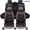 Black+Coffee, variant on Car Seat Covers Fit for 2000-2024 Nissan Sentra Rogue, 5-Seat PU Leather Cushion Protector, Full Set Front Back Seat Cover for Nissan Rogue Versa Black&Coffee