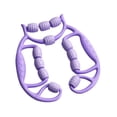 thumbnail image 4 of Rodillo de masaje de piernas Masaje de tejido profundo Accesorios multifunción Ligero 12 Púrpura, 4 of 8